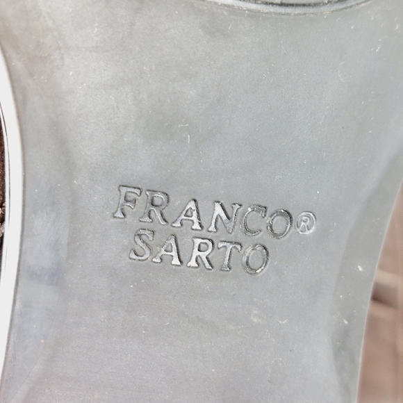 Franco Sarto Women's Canary Tall Riding Brown Leather Low Heel Boots T490 - Picture 7 of 9